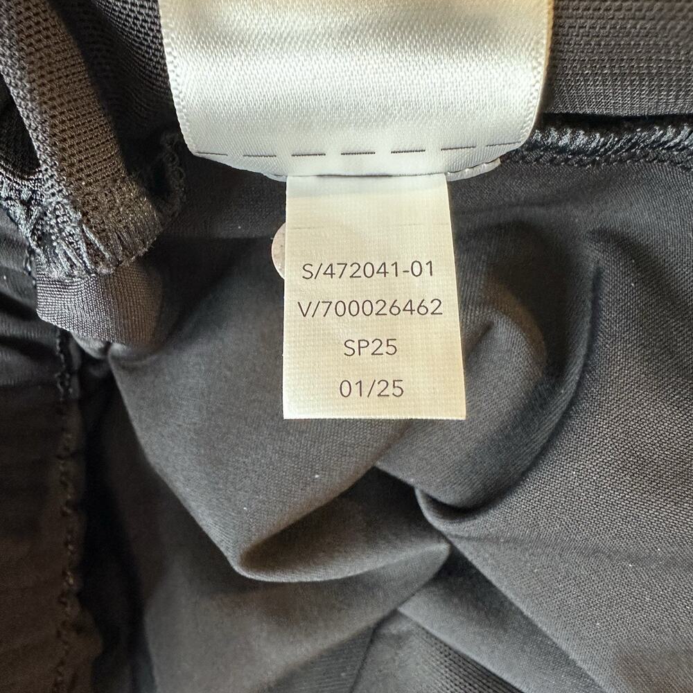 Athleta Pinnacle High Rise Trouser Womens 10 Black Wide Leg Knit Athleisure City - Picture 11 of 12